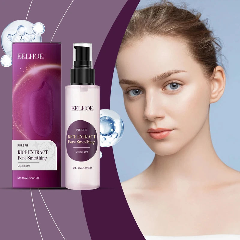 Gentle Makeup Remover Oil For Face Eyes Lips, Easy Emulsify, Deep Cleansing Pores Moisturize Skin Remains Soft Smooth