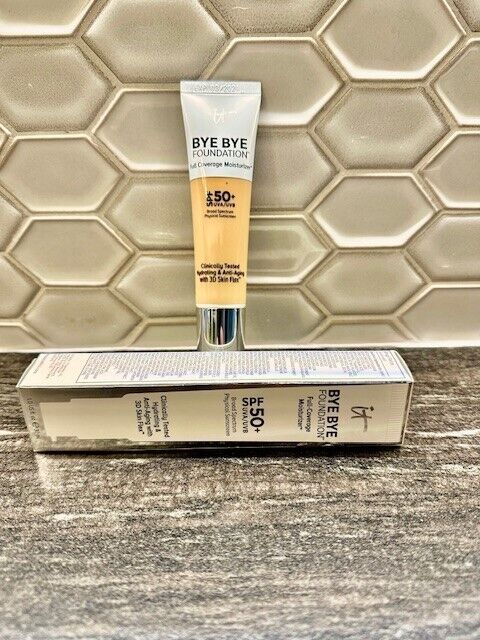 2- IT Cosmetics Bye Bye Foundation - Full Coverage Moisturizer 50 SPF-Medium