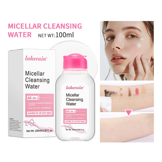 All In 1 Facial Cleanser No Harsh Rubbing, Mild Micellar Cleansing Makeup Remover, Korean Gentle Makeup Remover Water