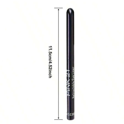 Long Lasting Waterproof Eyeliner Pencil, Smudge Proof Black Eye Makeup for Beginners