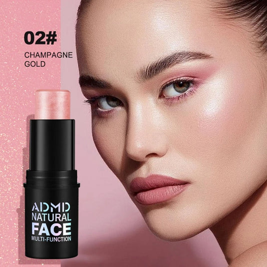 Contour Stick, Blush Stick, Highlight Stick, Shape Facial Contour, Brighten Light Color-Producing Makeup for Beginners