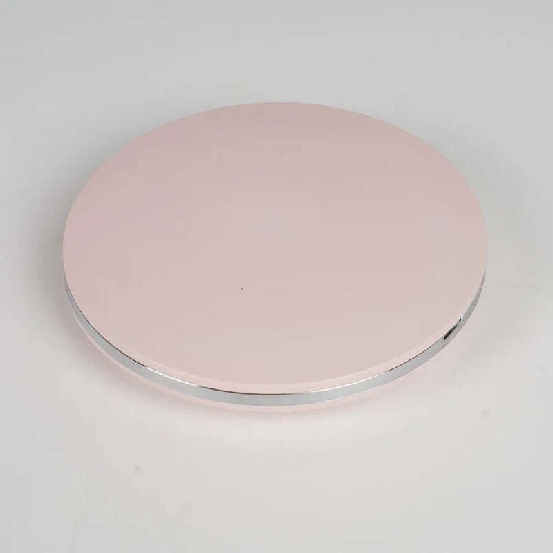 Portable LED Makeup Mirror Handheld Pocket Compact, Dual Sided Mirror with 5x Magnification, USB Rechargeable
