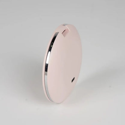 Portable LED Makeup Mirror Handheld Pocket Compact, Dual Sided Mirror with 5x Magnification, USB Rechargeable