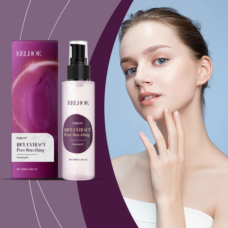 Gentle Makeup Remover Oil For Face Eyes Lips, Easy Emulsify, Deep Cleansing Pores Moisturize Skin Remains Soft Smooth