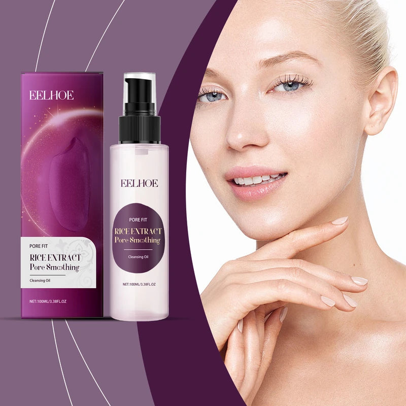 Gentle Makeup Remover Oil For Face Eyes Lips, Easy Emulsify, Deep Cleansing Pores Moisturize Skin Remains Soft Smooth