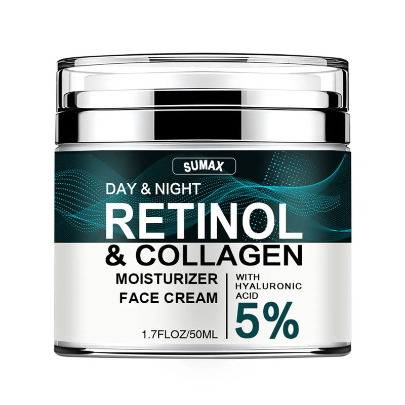 Face Moisturizer Retinol Cream, Anti Aging Wrinkle Remover with Collagen & Hyaluronic Acid Skin Care Cream