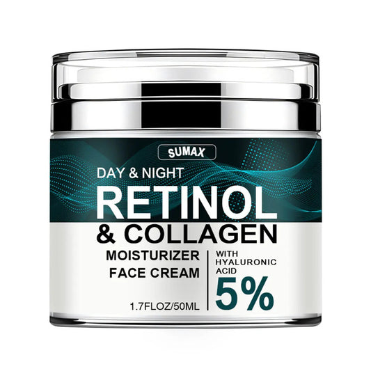 Face Moisturizer Retinol Cream, Anti Aging Wrinkle Remover with Collagen & Hyaluronic Acid Skin Care Cream