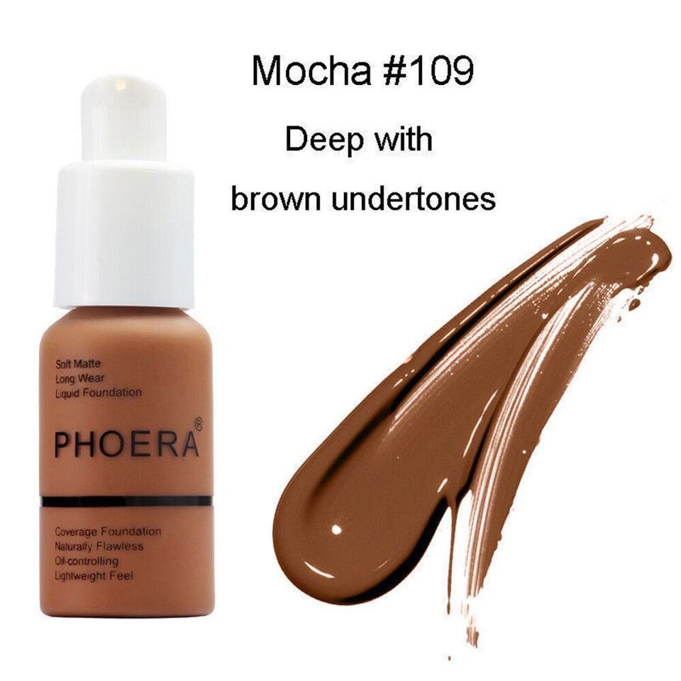 PHOERA Foundation Makeup Full Coverage Fast Base Brighten long-lasting Shade US