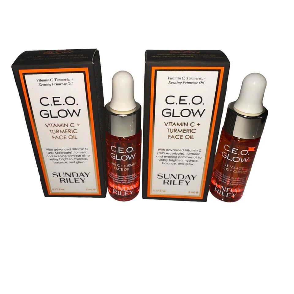 CEO GLOW Vitamin C +Turmeric Face Oil MINI .17oz 5ml