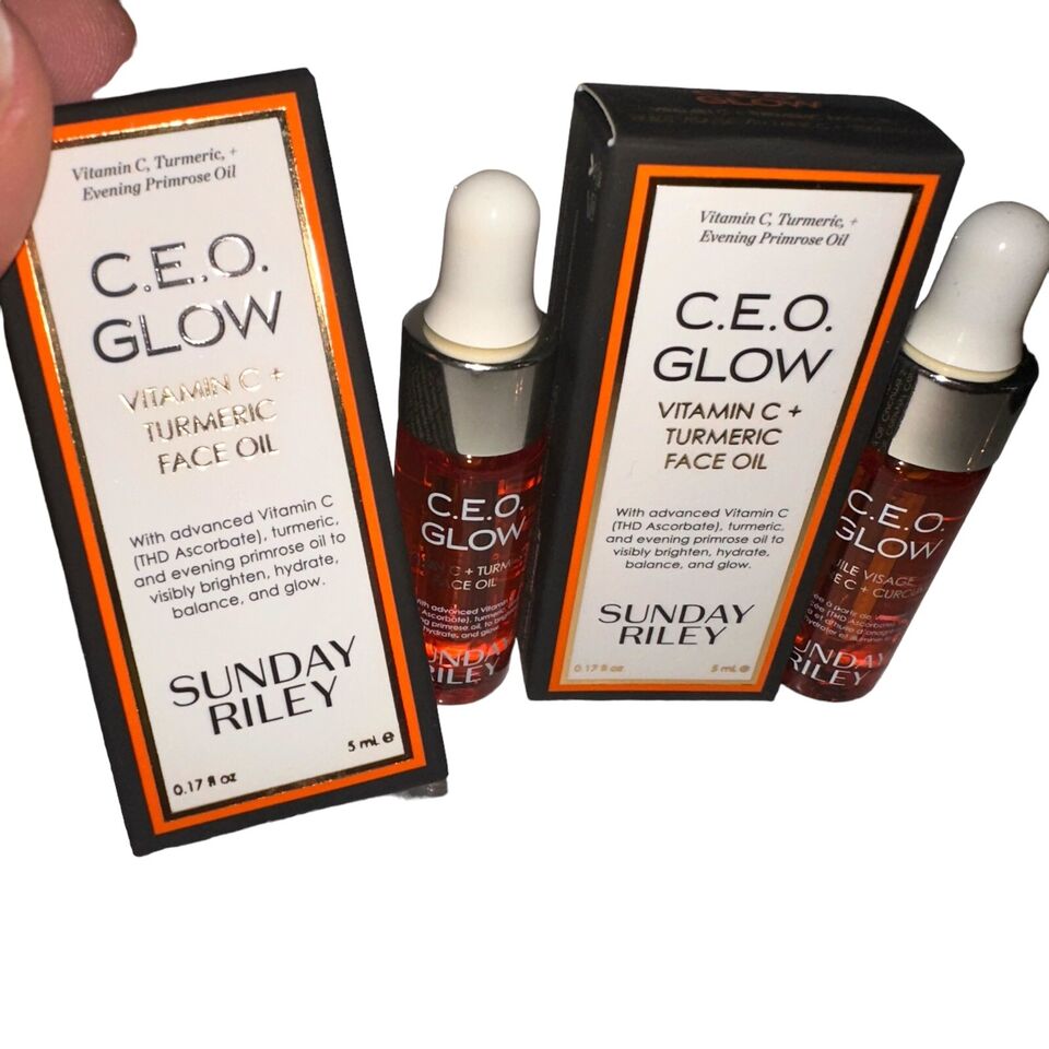 CEO GLOW Vitamin C +Turmeric Face Oil MINI .17oz 5ml